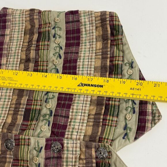 Vintage 90s Paul Harris Design Embroidered Cottagecore Vest M - Picture 7 of 7